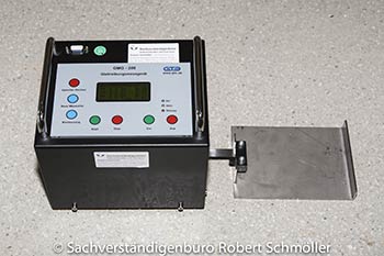 Prüfung Rutschsicherheit und Rutschhemmung des oeffentlich bestellten und vereidigten Sachverstaendigen Robert Schmoeller, Sachverständigenbüro Robert Schmöller in Rosenheim